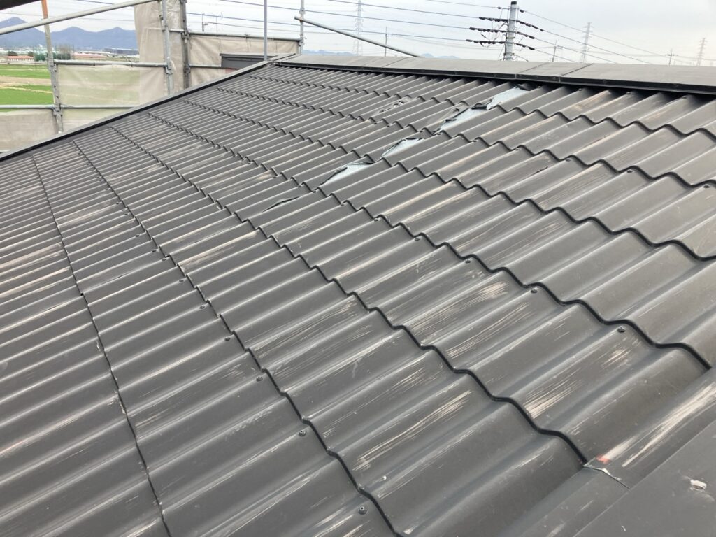 屋根フッソ塗装