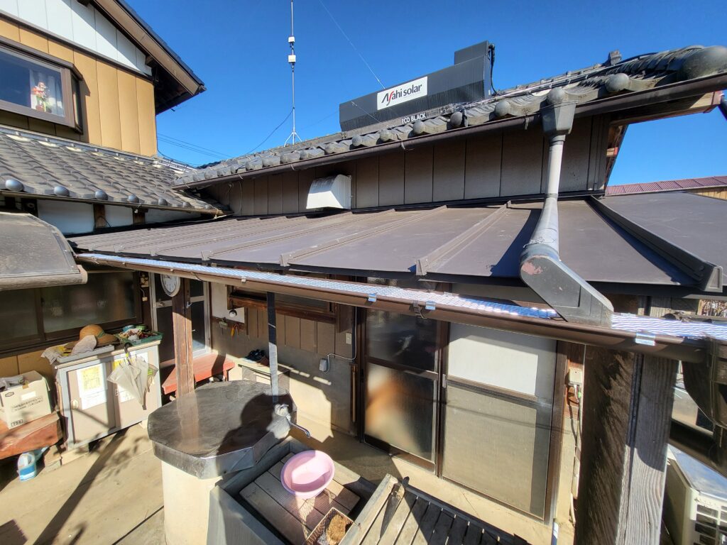【佐野市リフォーム】庇トタン張替リフォーム工事
