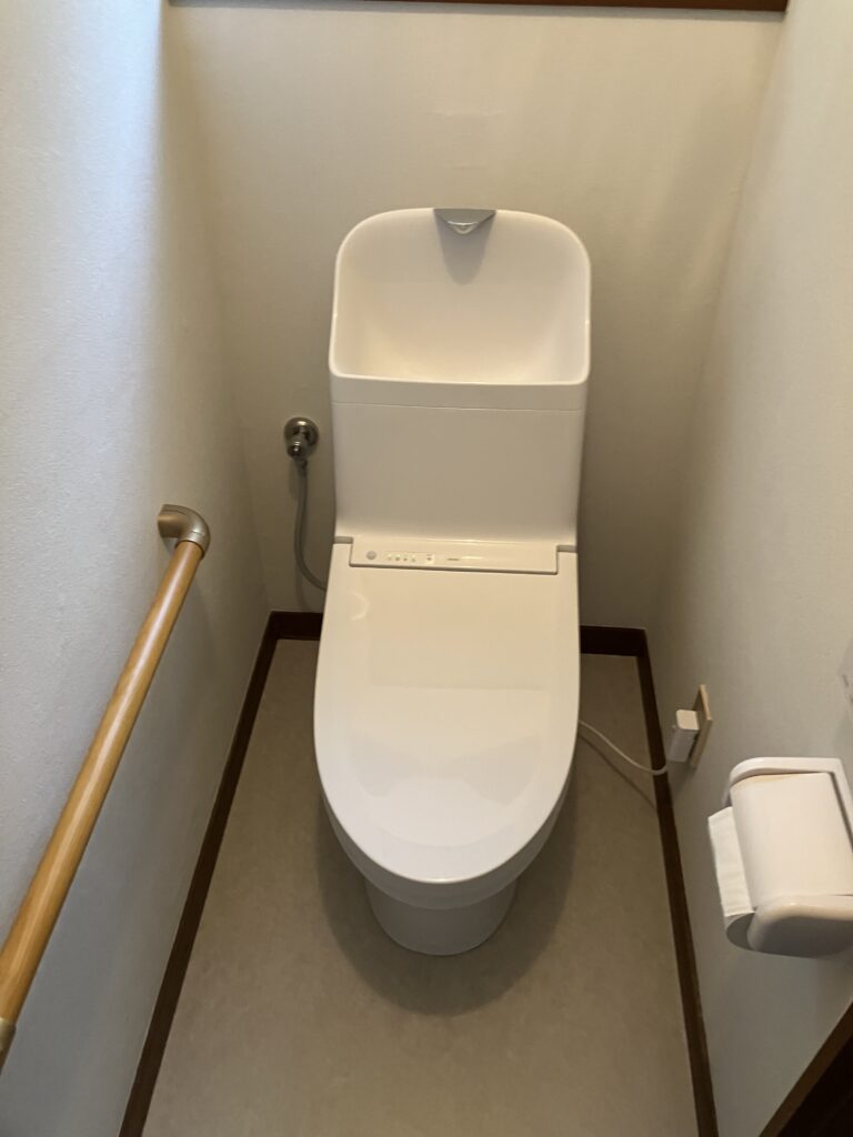 【足利市リフォーム】立ち上がる際も安心！トイレ改修工事