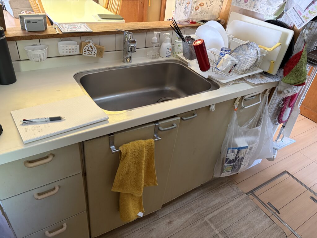 【足利市リフォーム】L型キッチンの入れ替え工事